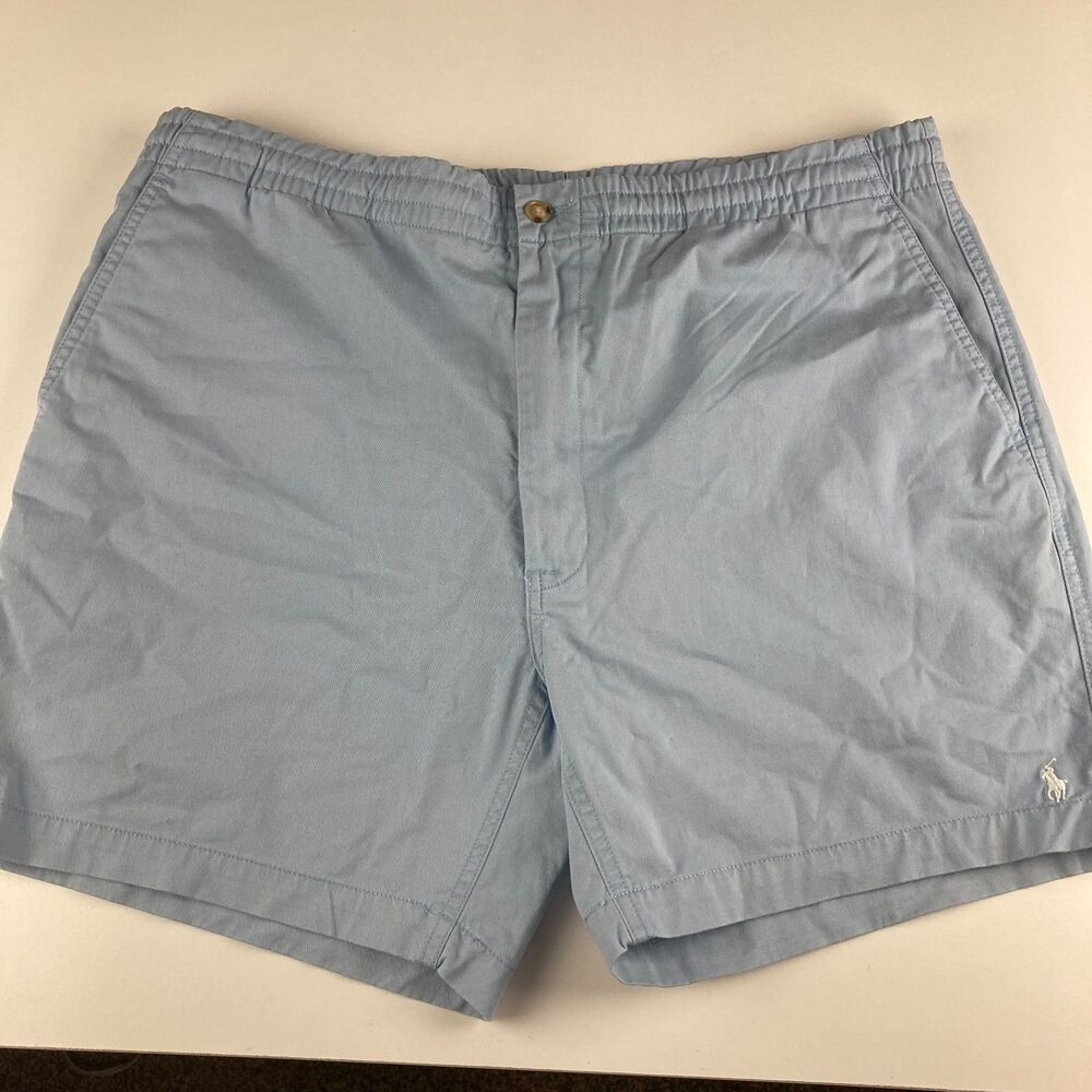 Polo Ralph Lauren Mens Shorts XXL Blue Classic Fit 6” Inseam Elastic Waist